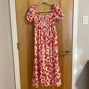 Zara Printed Poplin Dress Size Medium NWT